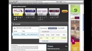 How to use Cheapest Fare Finder on National Rail Enquiries website [upl. by Rachele]