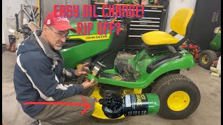 How much Oil does a John Deere Easy Oil Change Filter hold I take a look at whats inside E120 [upl. by Narine]