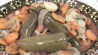 RECETA DE CHILES EN VINAGRE O ESCABECHE COCINANDOCONERIKA [upl. by Adnicaj]