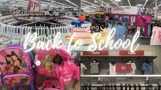 Some of my go to stores for cheap Kids Clothes back to school RosesHampMWalmart🛒 [upl. by Enneyehs985]