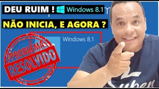 COMO RESOLVER ERRO DE INICIALIZAÇÃO DO WINDOWS 81 [upl. by Honna]