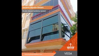 VEGA  Giyotin Cam Balkon  Guillotine System [upl. by Allan]