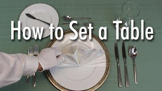 Learn How to Set a Formal Dinner Table [upl. by Auqinal]