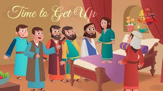 The Bible for Kids  NT  Story 7 – Jesus Raises a Dead Girl Time to Get Up [upl. by Yedrahs640]