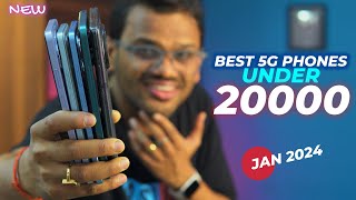 TOP 5 Best 5G Phones Under 20000 in JAN 2024 l Best Mobile Under 20000 [upl. by Nnuahs798]