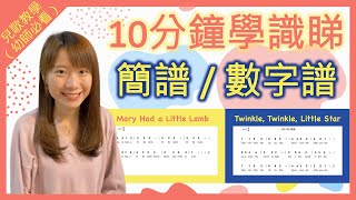 【自學鋼琴】10分鐘學識看簡譜／數字譜｜兒歌教學（幼稚園老師必看） [upl. by Kistner]