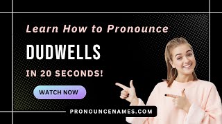 Learn how to pronounce Dudwells Wales UK with Audio and Phonetic Spelling [upl. by Aihsyla]