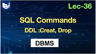 DDL  CREAT DROP  SQL Commands [upl. by Richmond]