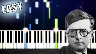 Shostakovich  The Second Waltz  EASY Piano Tutorial by PlutaX [upl. by Jaquenette]