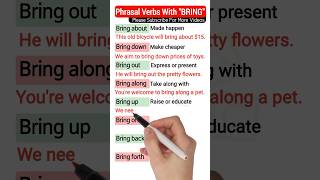 phrasal verbs with bring [upl. by Aigneis107]