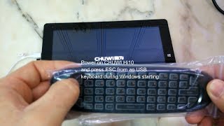 CHUWI Hi10  How to access BIOS settings [upl. by Ocker887]