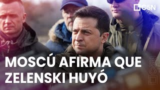 MOSCÚ afirma que ZELENSKY quotSE FUGÓ de KIEVquot [upl. by Nomsed]