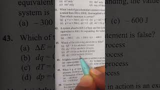 adiabatic process thermodynamicsmcqs class11chemistry neetshorts viralneet [upl. by Docia]