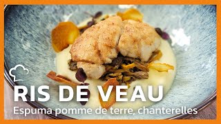 Ris de veau espuma de pomme de terre [upl. by Atis]