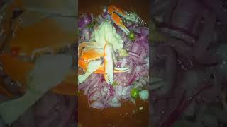 Crabs curry food crabs recipe salad [upl. by Yekcim]