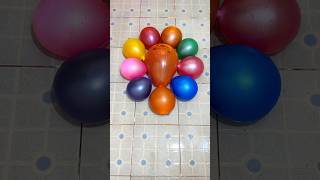 Beautiful water colorful balloon  orange HBD and Rainbow Mini Balloon pop Reverse asmr satisfying [upl. by Lancelle]