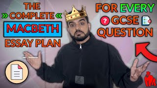 Macbeth One FULL Essay Plan Which Fits EVERY GCSE Question [upl. by Alatea]