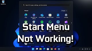 Start Menu Not Responding After Latest Update on Windows 1110 SOLVED [upl. by Anikehs]