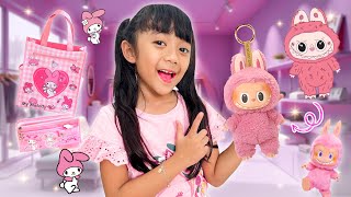 SAMANTHA BORONG LABUBU DAN SANRIO SERBA PINK  KOMPILASI VLOG BELANJA SERBA PINK [upl. by Si]