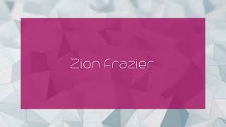 Zion Frazier  appearance [upl. by Crispa]