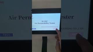 Air Permeability Tester test software interface [upl. by Ilajna681]