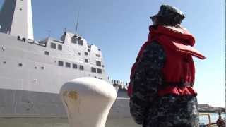 USS New York LPD 21 Departs on First Deployment [upl. by Allegna]