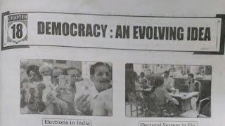 9th class  Social studies 18th chapter Democracy An Evolving Idea questions and answers [upl. by Brom]