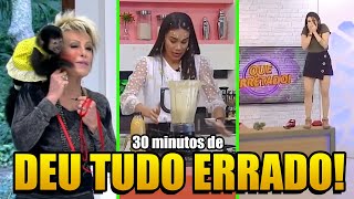 ESPECIAL 30 Minutos de Momentos que deram ERRADO na TV [upl. by Eecram480]