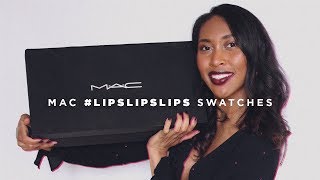 MAC PR BOX UNBOXING  SO MUCH FREE MAKEUP  68 SWATCHES  Melanie Patterson [upl. by Gilmer]