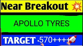 APOLLO TYRES SHARE LATEST BEWS TODAYAPOLLO TYRES SHARE TARGETAPOLLO TYRES SHARE ANALYSIS [upl. by Bunce]