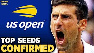 US Open 2024 Seeds Confirmed  Sinner Djokovic Swiatek Top List  Tennis News [upl. by Imoan]