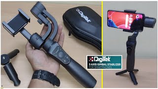 Digitek 3Axis Gimbal 🔥 Unboxing  Stabilizer for Phone amp GoPro 12 hrs backup ⚡ FPV amp 360° mode [upl. by Claudius]