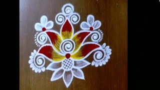 51 dots 3 attractive Karthika masam rangoli designs 🌺 Cute and small muggulu 🌺 diya rangoli kolam [upl. by Kania56]