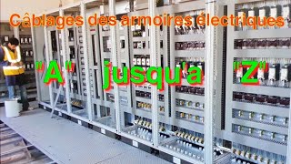 câblages des armoires electriques partie puissance de démarrage direct 1 et 2 sens [upl. by Baudin]