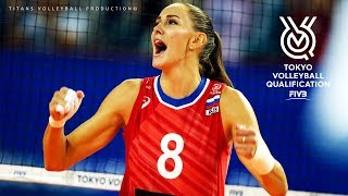 Nataliya Goncharova Наталья Гончарова  BEST Volleyball Actions  Womens Volleyball FIVB OQT 2019 [upl. by Nyrtak354]