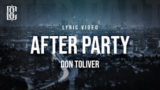 Don Toliver  After Party  Lyrics [upl. by Oleic978]