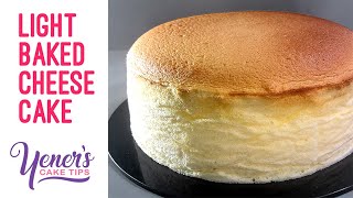 LIGHT BAKED CHEESE CAKE Tutorial  Yeners Cake Tips with Serdar Yener from Yeners Way [upl. by Allanson]