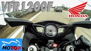 Honda VFR1200F  TOPSPEED on Autobahn [upl. by Noirrad]