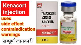 kenacort injection uses side effect warnings  triamcinolone acetonide injection [upl. by Nnyleimaj784]