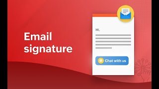 Provide instant support with Email Signatures  Zoho SalesIQ [upl. by Nylanna]