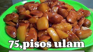 PAANU MAGLUTO NG HOTDOG WPOTATO 75PISOS PINOY RECIPEhotdogs potato trending youtube [upl. by Gregory819]