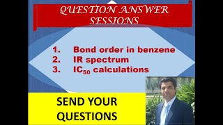 QA session 2  IC50 calculation  IR spectrum  Bond order  Chemistry  Chemwonders [upl. by Lotte721]