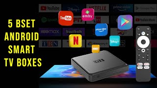 5 Best Android TV Boxes 2025 Smart TV Box [upl. by Ynnej627]