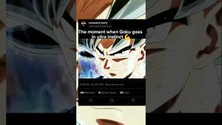 The moment when Goku goes in ultra instinct shorts anime dbs viralshorts [upl. by Michon]