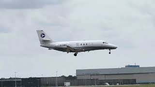 Arrival of Cessna 680A at Amsterdam Schiphol Airport [upl. by Elinore]