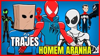 Homem Aranha  TOP 10 Trajes dos Quadrinhos  Animação [upl. by Oloap]