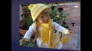 KNITTING FOR DOLLS  knitting and crochet patterns for 18quot dolls including AMERICAN GIRL [upl. by Maddalena]