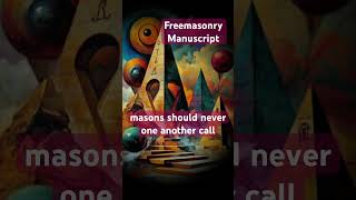 Occult Freemasonry Manuscript Poem history geometry masonry music Euclid [upl. by Neerroc]