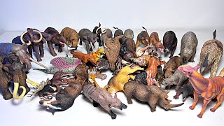 My Prehistoric Animals Collection  Woolly Mammoth Smilodon Daeodon Moropus Deinotherium [upl. by Mich]