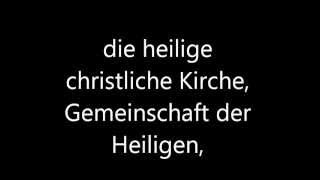 Glaube Das apostolische Glaubensbekenntnis und was es bedeutet [upl. by Ferino]